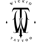 Wickid tattoo logo